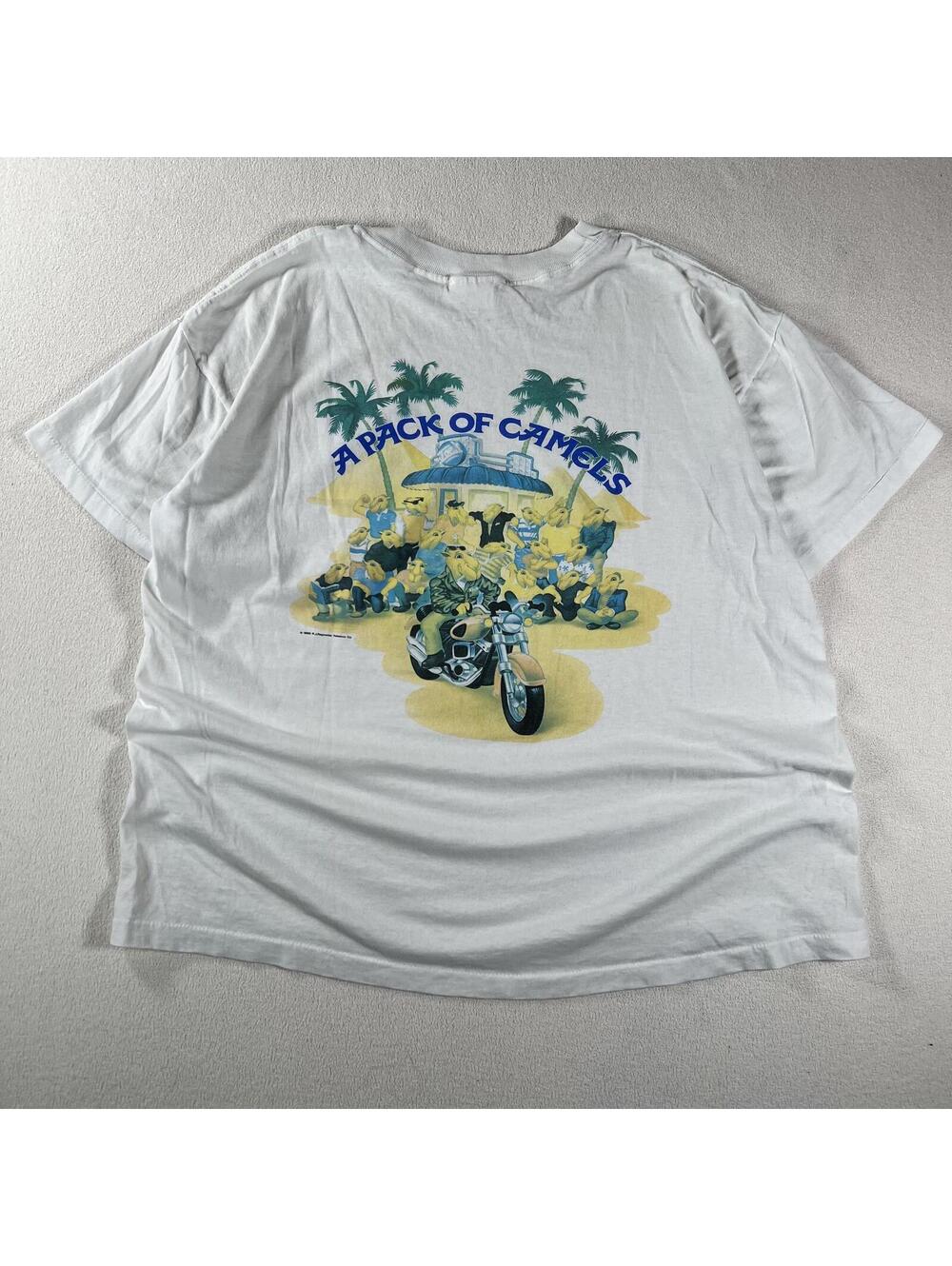 Vintage 90s Camel Cigarettes Motorcycle Graphic Tee